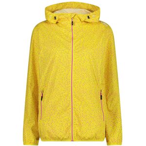 Cmp 31x7296 Rain Fix Hood Rain Fix Hood Jakke Gul XS Kvinde