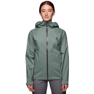 Black Diamond Jakke Stormline Stretch Rain Shell Grøn XS Kvinde