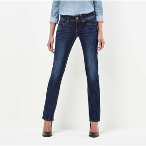 G-star Jeans Midge Saddle Mid Waist Straight Blå 31 / 32 Kvinde