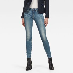 G-star Midge Zip Mid Waist Skinny Jeans Blå 29 / 30 Kvinde