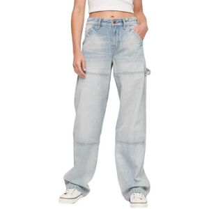 Superdry Mid Rise Carpenter Jeans Grå 32 / 30 Kvinde