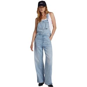 G-star Jumpsuit Leg Dungaree Straight Fit Blå M Kvinde