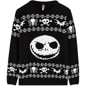 Nightmare Before Christmas Unisex Jack Skellington-strikket trøje til voksne