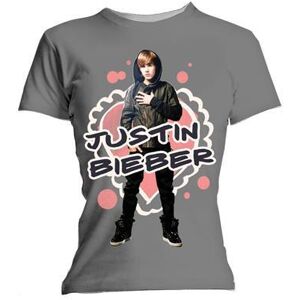 Justin Bieber Ladies T-Shirt: Cut Out Hearts (Skinny Fit) (Large)