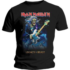 Iron Maiden Unisex T-Shirt: Eddie on Bass (Medium)