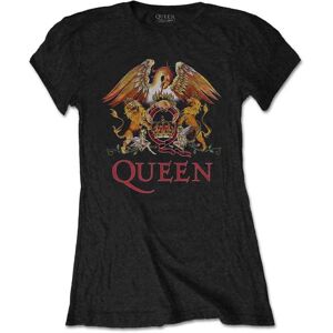 Queen Ladies T-Shirt: Classic Crest (Small)