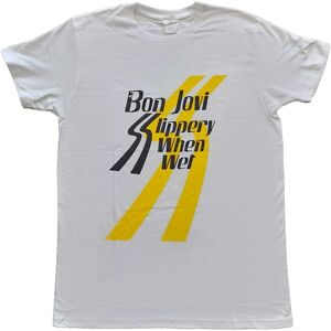 Bon Jovi Ladies T-Shirt: Slippery When Wet (Small)