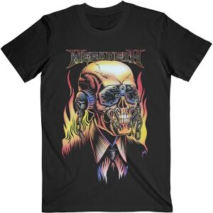 Megadeth Unisex T-Shirt: Flaming Vic (X-Large)