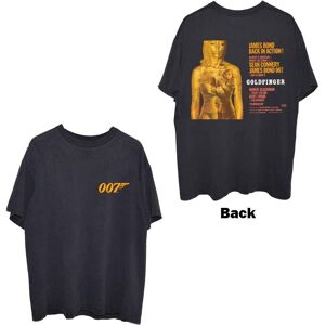 James Bond 007 Unisex T-Shirt: Goldfinger Movie Poster (Back Print) (XX-Large)