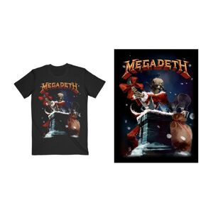 Megadeth Unisex T-Shirt: Santa Vic Chimney (X-Large)