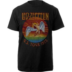 Led Zeppelin Unisex T-Shirt: USA Tour '75. (Large)