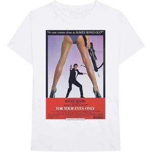 James Bond 007 Unisex T-Shirt: For Your Eyes Poster (Medium)