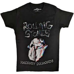 Rolling Stones - The The Rolling Stones Unisex T-Shirt: Hackney Diamonds Faded Logo (Large)