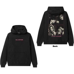 BlackPink Unisex Pullover Hoodie: Pink Venom Group Photo (Back Print) (Large)