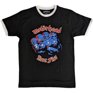 Motorhead Unisex Ringer T-Shirt: Iron Fist (Large)