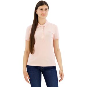 Lacoste Kortærmet Poloshirt Stretch Cotton Piqué Rosa 40 Kvinde