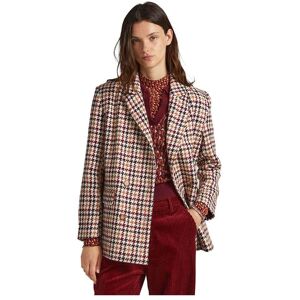 Pepe Jeans Blazer Romina Check Brun M Kvinde