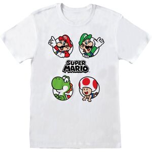 Super Mario Unisex T-shirt til voksne med cirkel