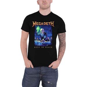 Megadeth Unisex voksen Rust In Peace Track List T-shirt med rygtryk