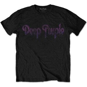 Deep Purple Unisex T-shirt med vintage logo til voksne