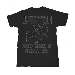 Led Zeppelin Unisex T-shirt til voksne USA 1977