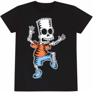 The Simpsons Unisex Adult Bart Simpson Skeleton T-Shirt