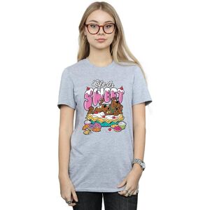 Scooby Doo Womens/Ladies Life Is Sweet Boyfriend T-Shirt