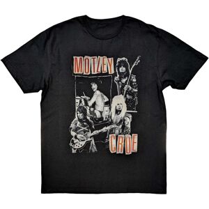 Motley Crue Unisex Adult Vintage Punk Collage Cotton T-Shirt