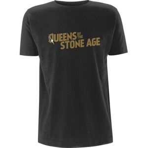 Queens Of The Stone Age Unisex Adult Metallic Cotton Logo T-Shirt