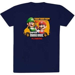 Super Mario Bros Unisex Adult Plumbing T-Shirt