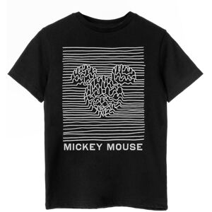 Disney Unisex Adult Unknown Pleasures Mickey Mouse Cotton T-Shirt