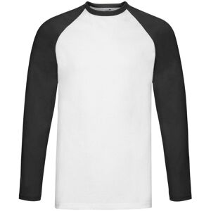 Fruit of the Loom Unisex Adult Contrast Long-Sleeved Baseball T-Shirt