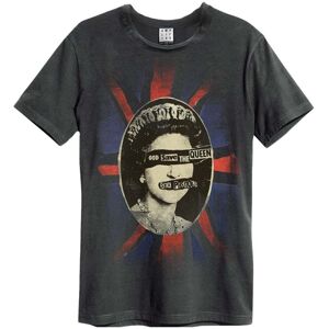 Amplified Unisex Adult God Save The Queen Sex Pistols Crew Neck T-Shirt