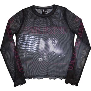 Pink Floyd Womens/Ladies Live Band Mesh Long-Sleeved Crop Top