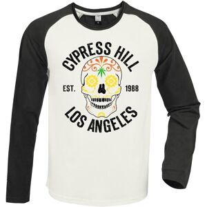 Amplified Unisex Adult Floral Skull Cypress Hill Vintage Long-Sleeved T-Shirt