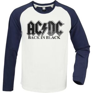 Amplified Unisex Adult Back In Black AC/DC Vintage T-Shirt