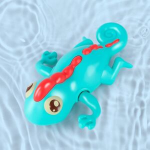 Shoppo Marte 3 PCS Bathroom Playing Toys Baby Bathing Water Dolls On The Chain Swimming Bears And Lizards For Children(Green Lizard)