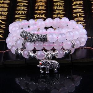 My Store Mode smykker, tilbehør, granatæble perler, armbånd (pink, krystal og elefant og fisk);