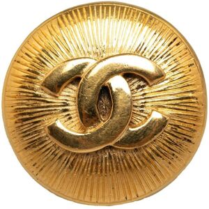 Pre-owned Chanel CC Brooch Gold