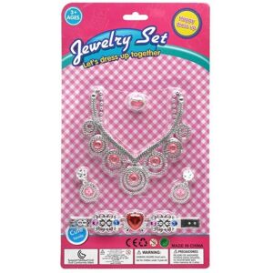 BigBuy Kids dress up jewellery set with necklace earrings and ring