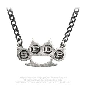 Five Finger Death Punsch Necklace: Five Finger Death Punch - Knuckle Duster Pendant