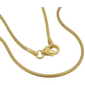 SNAKE CHAIN 50CM 1.2MM 14K GOLD