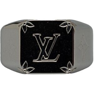 Pre-owned Louis Vuitton Signet Ring Silver