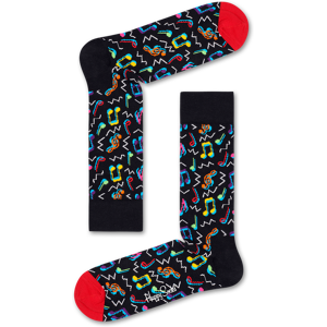 HAPPY SOCKS 2 PAIR PACK CITY JAZZ BLACK EDITION SOCKS FOR WOMEN