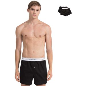 Calvin Klein Underwear Bomuld Slim Boxer Modern 2 Enheder Sort M Mand