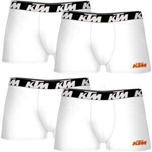 Ktm Bokser Pk5498 4 Enheder Hvid XL Mand