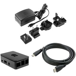 Raspberry Pi Foundation 300-Pack Wholesale Lot Raspberry Pi Set Hdmi Cable Case Power Supply Adapter Pi 3B+/3B/2B/1B+