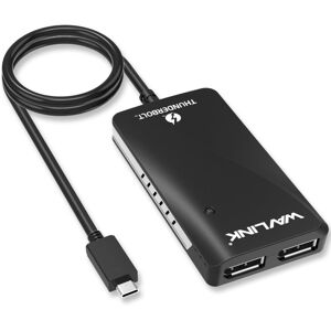 WAVLINK WL-UTA01D Type-C  Thunderbolt 3 to Dual DisplayPort Adapter Splitter Converter