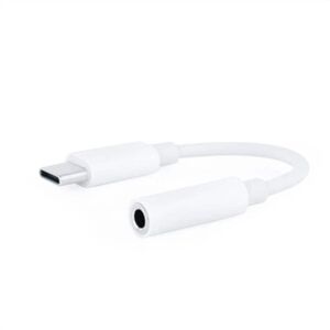 USB-C to Jack 3.5 mm Adapter NANOCABLE 10.24.1205-W White (1 Unit)