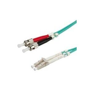 VALUE fiberoptisk kabel 50/125µm OM3, LC/ST, turkis 0,5m (21.99.8720)